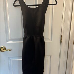 Maeve Black Textured Midi Dress